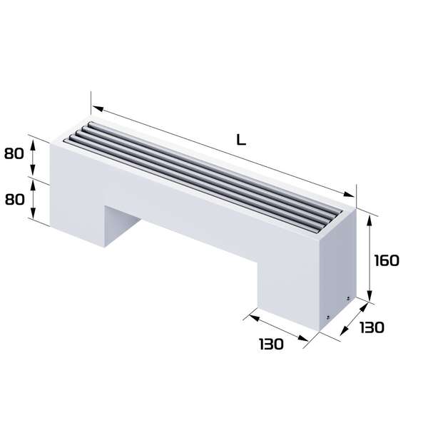 Конвектор напольный Royal Thermo STEP 80/130/700 1 N WT LG NA — изображение 2