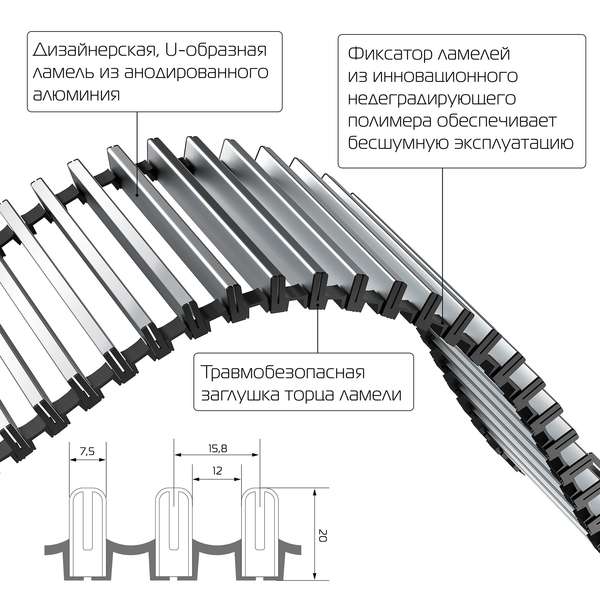 Конвектор внутрипольный Royal Thermo ATRIUM 150/300/1600 DG U NA — изображение 4