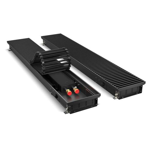 Конвектор внутрипольный Royal Thermo ATRIUM 75/200/2100 DG U BL