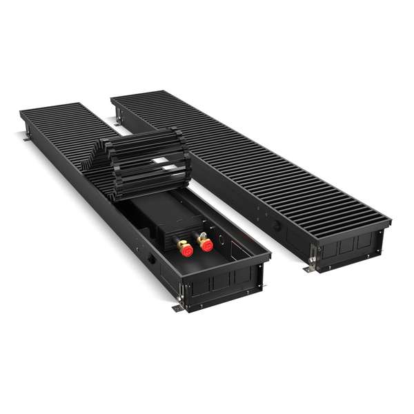 Конвектор внутрипольный Royal Thermo ATRIUM 90/200/1200 DG U BL