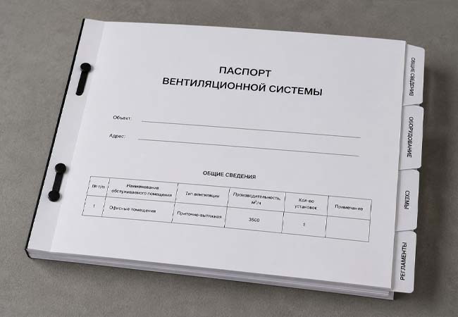 Pasport ventilyacija